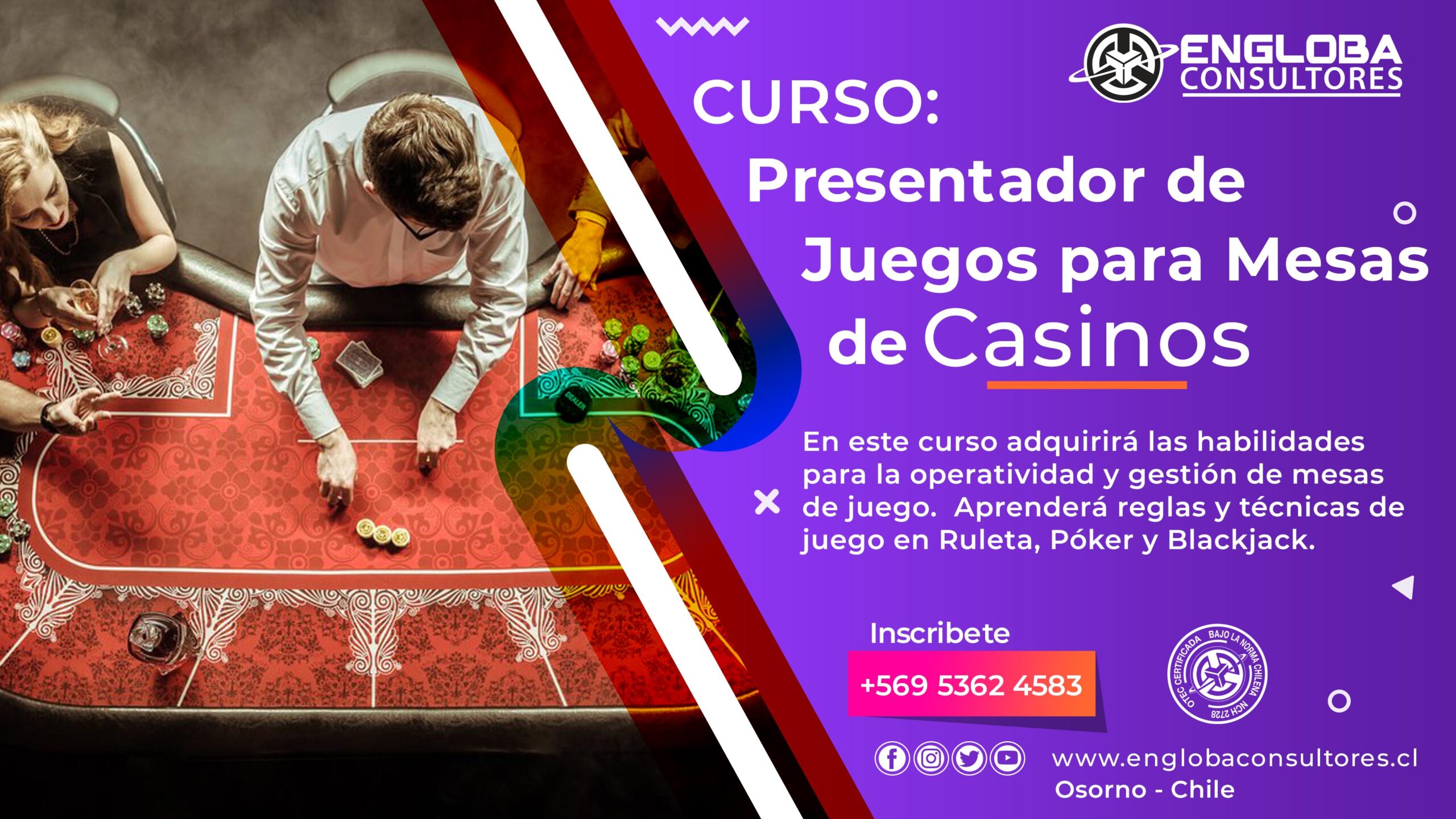 Presentador de juegos para mesas de casinos y salones de juegos_3